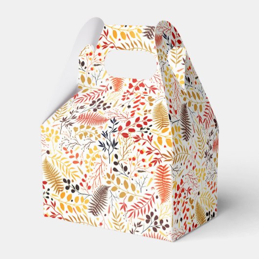 Blume im Wildwald Fern Mushrooms Foliage Geschenkschachtel (Rückseite)