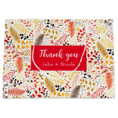 Blume im Wildwald Fern Mushrooms Foliage Große Geschenktüte (Vorderseite)