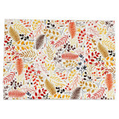 Blume im Wildwald Fern Mushrooms Foliage Große Geschenktüte (Rückseite)