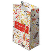 Blume im Wildwald Fern Mushrooms Foliage Kleine Geschenktüte (Vorderseite Schrägansicht)