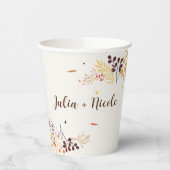 Blume im Wildwald Fern Mushrooms Foliage Pappbecher (Links)