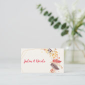 Blume im Wildwald Fern Mushrooms Foliage Platzkarte (Stehend Vorderseite)