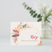 Blume im Wildwald Fern Mushrooms Foliage Postkarte (Stehend Vorderseite)