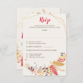 Blume im Wildwald Fern Mushrooms Foliage RSVP Karte (Vorne/Hinten)