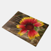 Blume im Wind Fußmatte (Schrägansicht)