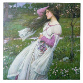 Blume im Wind, John William Waterhouse Fliese (Vorderseite)