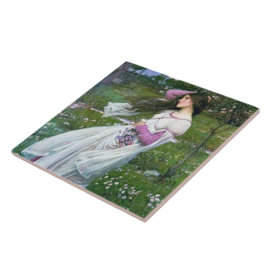 Blume im Wind, John William Waterhouse Fliese (Seite)