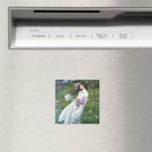 Blume im Wind, John William Waterhouse Magnet (In Situ (Geschirrspüler))