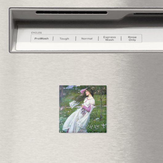 Blume im Wind, John William Waterhouse Magnet (In Situ (Geschirrspüler))