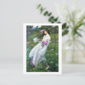 Blume im Wind, John William Waterhouse Postkarte (Stehend Vorderseite)