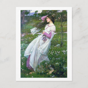 Blume im Wind, John William Waterhouse Postkarte