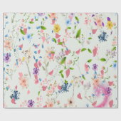 Blume im Windrosa Geschenkpapier (Flach)