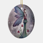 Blume im Winter Faiasy Fantasy Art Keramikornament (Rechts)