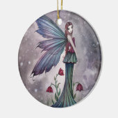 Blume im Winter Faiasy Fantasy Art Keramikornament (Links)