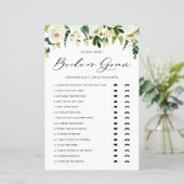 Blume im Winter raten, wer Braut oder Game ist (Stehend Vorderseite)