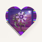 Blume im WüstenNotebook Notizblock (Vorderseite)