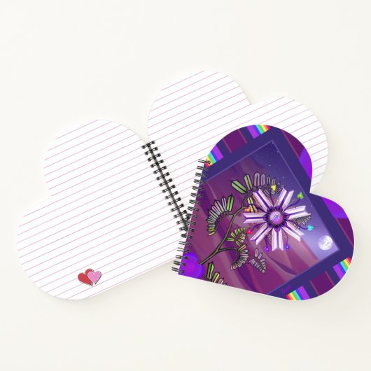 Blume im WüstenNotebook Notizblock (Innenseite)