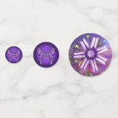 Blume im Wüstenschmetterling 31 Confetti Konfetti (Vorderseiten)