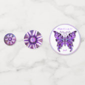 Blume im Wüstenschmetterling 31 Confetti Konfetti (Rückseiten)