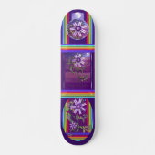 Blume im Wüstenskateboard Skateboard (Vorne)