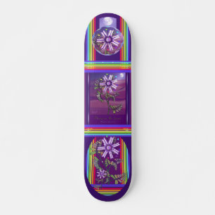Blume im Wüstenskateboard Skateboard