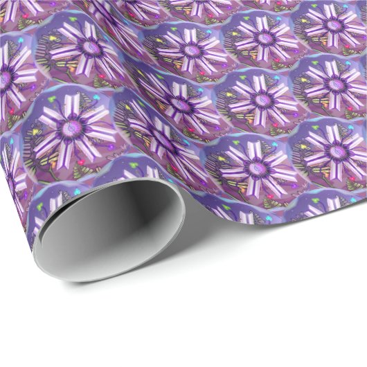 Blume im Wüstenumschlagpapier Geschenkpapier (Rolleneckpunkt)