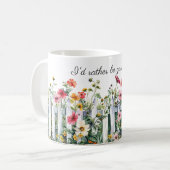 Blume im Zaungarten Kaffeetasse (Vorderseite Links)