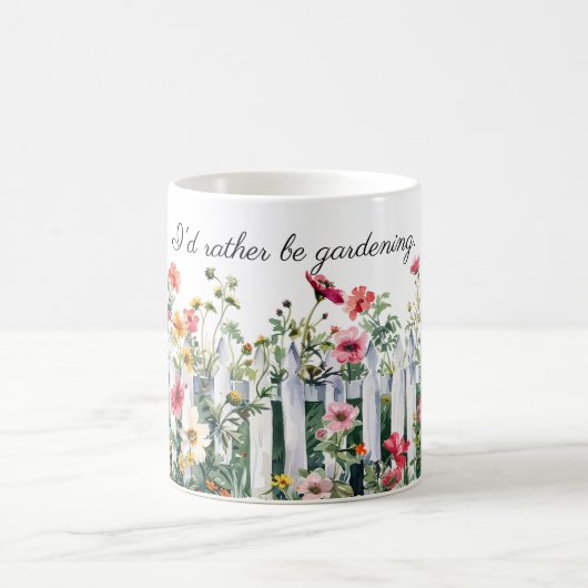 Blume im Zaungarten Kaffeetasse (Mittel)