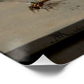 Blume immer noch klassische Malerei Perfektes Post Poster (Ecke)