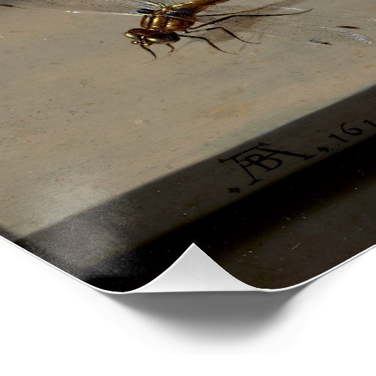 Blume immer noch klassische Malerei Perfektes Post Poster (Ecke)