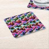 Blume in abstrakter Pastellfarbe Rechteckiger Pappuntersetzer (angewinkelt)