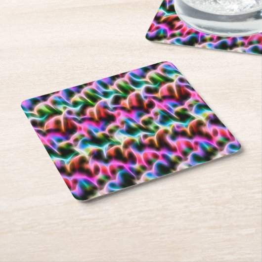 Blume in abstrakter Pastellfarbe Rechteckiger Pappuntersetzer (angewinkelt)