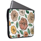 Blume in Aquarell und Tinte - Vintag Laptopschutzhülle (Vorne Rechts)