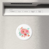 Blume in Aquarellfarbe, Bouquet. Magnet (In Situ (Geschirrspüler))