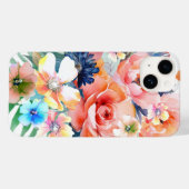 Blume in Aquarellfarbe Case-Mate iPhone Hülle (Rückseite (Horizontal))