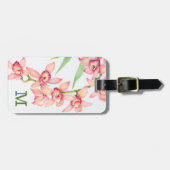 Blume in Aquarellfarbe Gepäckanhänger (Vorderseite horizontal)