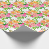 Blume in Aquarellfarbe Geschenkpapier (Ecke)