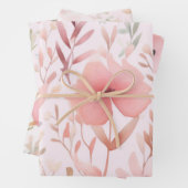 Blume in Aquarellfarbe Geschenkpapier Set (Beispiel)