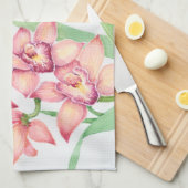 Blume in Aquarellfarbe Geschirrtuch (Viertel Falte)