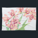 Blume in Aquarellfarbe Geschirrtuch<br><div class="desc">Aquarell Rosa Blume Künstler: Tim Oole</div>