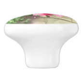 Blume in Aquarellfarbe Keramikknauf (Seitenansicht)