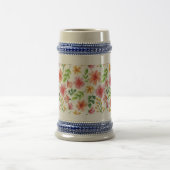 Blume in Aquarellfarbe, Muster-69677 Bierglas (Mittel)