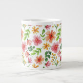 Blume in Aquarellfarbe, Muster-69677 Jumbo-Tasse (Vorderseite)