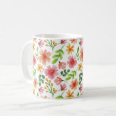 Blume in Aquarellfarbe, Muster-69677 Kaffeetasse (Vorderseite Links)