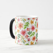 Blume in Aquarellfarbe, Muster-69677 Verwandlungstasse (Vorderseite Links)