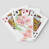 Blume in Aquarellfarbe Spielkarten (Rückseite)