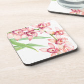 Blume in Aquarellfarbe Untersetzer (Linke Seite)