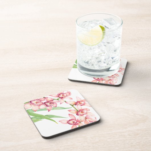 Blume in Aquarellfarbe Untersetzer (Rechte Seite)