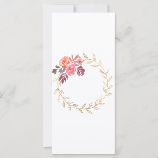 Blume in Aquarellfarben Blume (Rückseite)