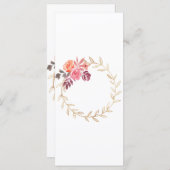 Blume in Aquarellfarben Blume (Vorne/Hinten)